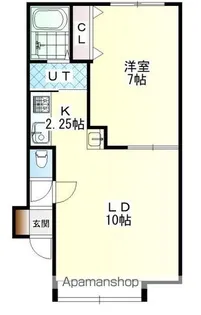 リバーサイドJOY【202号室】の間取り
