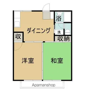プレジール東山B【203号室】の間取り