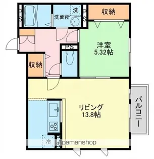 サニーコート夢咲き【1階】の間取り