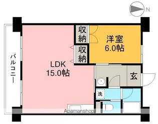 インペリアル西本Ⅱ【1階】の間取り