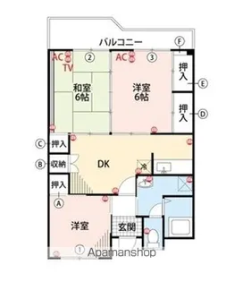 山崎ビル【202号室】の間取り