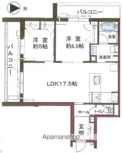シャーメゾン晴明通【2階】の間取り