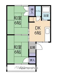 黒川ハイツ 高粕【101号室】の間取り