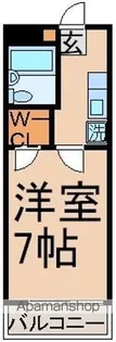 サンドエルM【203号室】の間取り