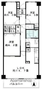 ジュネス【5階】の間取り