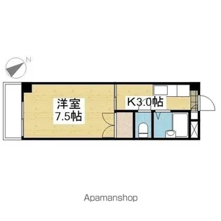 R4マンション【203.号室】の間取り