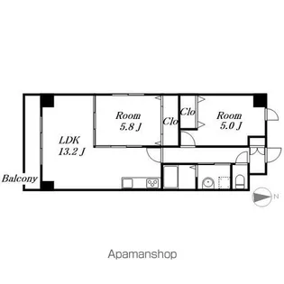The Sengen Terrace(ザセンゲンテラス)【4階】の間取り