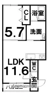 FORTH SABER(フォースサーベル)【203号室】の間取り