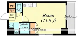 ミラージュ大津京【608号室】の間取り