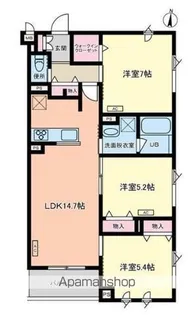 ラテル白鷺【2階】の間取り