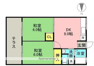 中島ハイム【201号室】の間取り