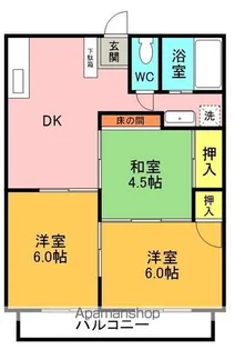ファミール北庄台【206号室】の間取り