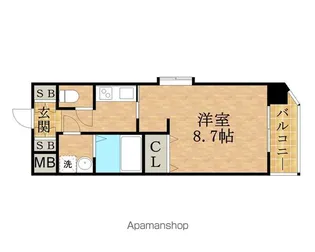 CASSIA塚本【9階】の間取り