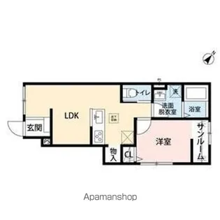 ベレッツァ鈴鹿B棟【1階】の間取り