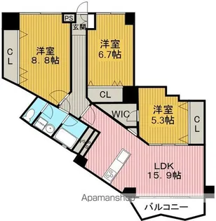 メゾン豊中刀根山【3階】の間取り