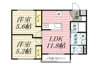 らぴす湘南【2階】の間取り