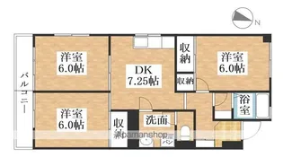 八筋コーポイトー【301号室】の間取り