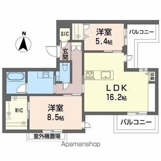 SOIRE 白壁【4階】の間取り