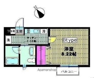 ベイヒルズ横濱【1階】の間取り