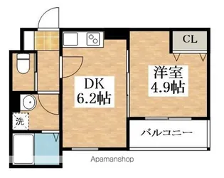 ヴェルメゾン松原東新町【1階】の間取り