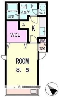 ハッピーライフ【202号室】の間取り