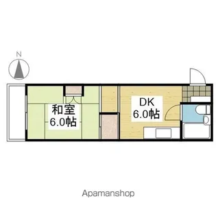 第一セントポールハイツ【101号室】の間取り