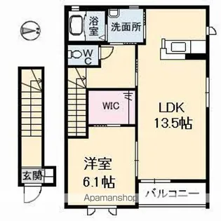 グランドール春日【2階】の間取り