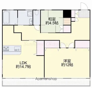 グランヴィア芳泉A棟【1階】の間取り
