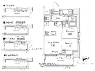 リビオメゾン御茶ノ水EAST【3階】の間取り