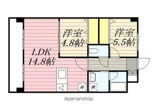 SQUARE箱崎東【7階】の間取り