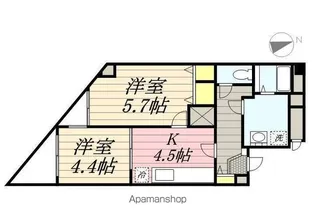 ヴルーム国立【10階】の間取り