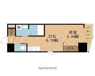 クローバー・グランデ今里【210号室】の間取り