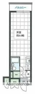 ビラカーサ五番町【4階】の間取り