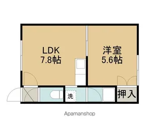 ロイヤルハイム光洋【101号室】の間取り
