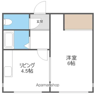 コーポさつき【202号室】の間取り