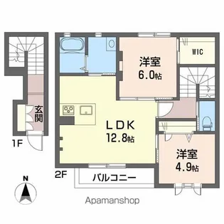 パティオ土居【2階】の間取り