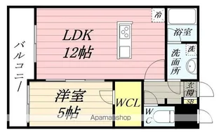 LUANA・AIR・RESIDENCE五橋【3階】の間取り