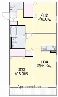 ロココA【202号室】の間取り
