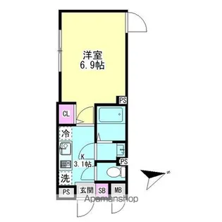 グランファーロ下北沢【4階】の間取り