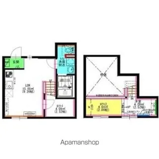城とさくらのエスプレッソ【104号室】の間取り