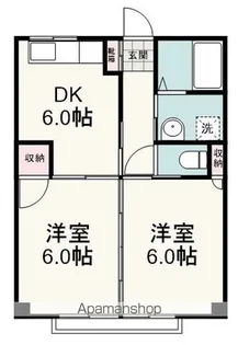 竹下マンション【2階】の間取り