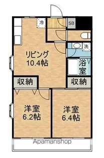 メゾンエトワル【2階】の間取り