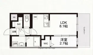 MODERN EIGHT 高宮LIETO【2階】の間取り
