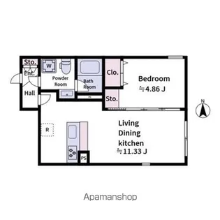 ALATO OYAMA【1階】の間取り