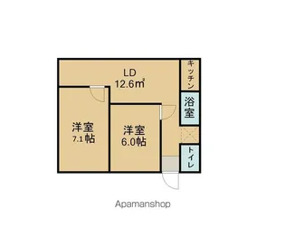 アライハイツ【201号室】の間取り