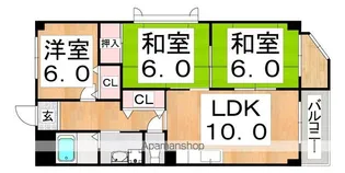 メゾンソレイユ【4階】の間取り