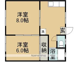 メゾンドさくら【102号室】の間取り