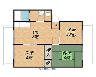 ルミエールK【307号室】の間取り