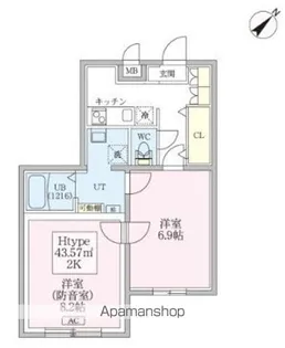 スカイラシクラス平和台【3階】の間取り
