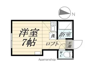 ユナイト笹下デキシーランド【202号室】の間取り
